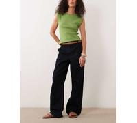 JDY - Gegs - Jeans a fondo ampio blu scuro risciacquato XL L32