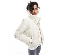 JDY - Giacca imbottita color crema-Bianco 2XL