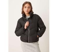 JDY - Giacca imbottita taglio corto nera-Nero XS