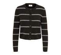 JDY Giacchetta 'JDYCHLOE' marrone scuro / bianco Donna - Abbigliamento - Taglie comode - Pullover e cardigan - Cardigan JDY M