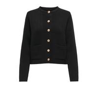 JDY - Cardigan girocollo nero con bottoni M