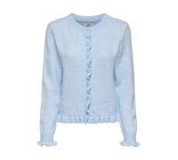 JDY - Cardigan in maglia blu pallido con volant XL