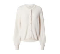 JDY - Cardigan leggero color panna a coste-Bianco XL