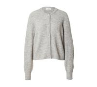 Jacqueline de Yong Cardigan leggero grigio a coste con bottoni in perle L