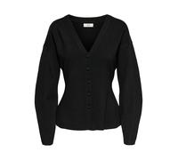 JDY - Cardigan nero aderente lavorato a maglia L