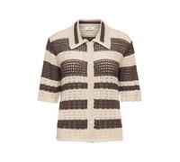 JDY Giacchetta 'JDYRobin' crema / marrone scuro Donna - Abbigliamento - Taglie comode - Pullover e cardigan - Cardigan JDY S
