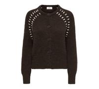 JDY Giacchetta 'JDYZoey Ella' marrone scuro / bianco naturale Donna - Abbigliamento - Taglie comode - Pullover e cardigan - Cardigan JDY L