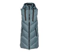JdY Gilet invernale da donna Skylar | Giacca trapuntata lunga trapuntata senza maniche | Basic con cappuccio e zip, Blu, XL