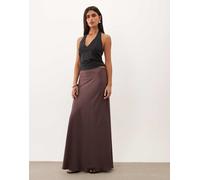 JDY gonna lunga svasata in raso color prugna-Rosso M
