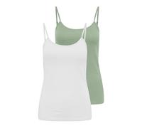 JdY Jdyava Singlet 2-Pack AVA-Canotta Jrs, Confezione da 2, Bianco, S (Pacco da 2) Donna
