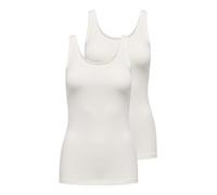 JdY Jdyava Tank Top 2-Pack AVA-Canottiera Jrs, Confezione da 2, Ballerino di Nuvola, L (Pacco da 2) Donna