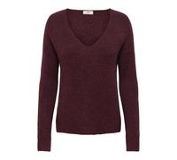 JdY Jdyelanora L/S V-Neck Pullo. Knt Noos, Cabernet, XS
