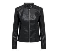 JDY Jdyemily Faux Leather Jacket Otw Noos, Giacca Donna, Nero, 34 EU