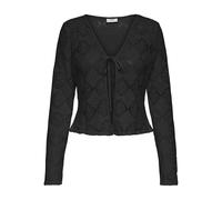 JdY Jdyeva Neck Eva L/S-Cardigan con Scollo a V, Jrs Dia, Nero, XL Donna