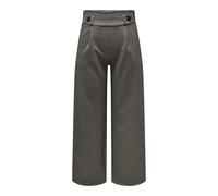 JDY - Pantaloni sartoriali marroni a quadri con bottone-Marrone XL L30