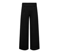 Pantaloni larghi, vita alta Nero S / L32 Tinta unita