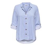 JDY JDYLAUREL Life L/S Shirt WVN Dia, Bianco oltremare, S