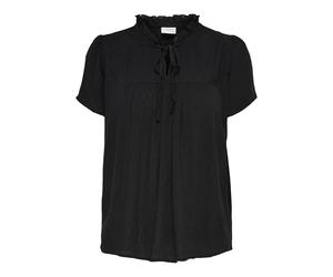 JdY Jdylima Life S/S Top Wvn Noos Camicia da Donna, Nero, 42