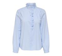 JdY Jdymio L/S Frill Shirt Wvn, Blu di Cachemire, L Donna