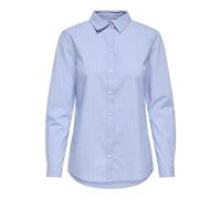 JDY Jdymio L/S Shirt Wvn Noos, Camicia Donna, Blu (Blau (Cashmere Blue Stripes: Cloud Dancer)), 36