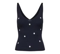 JdY Jdynanna Pelo S/L Embroidery Top Knt, Sky Captain, L Donna