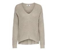 JDY Jdynew Megan L/S Pullover Knt Noos, Pullover Donna, Cement Detail W Black Ply, L