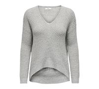 JDY Jdynew Megan L/S Pullover Knt Noos, Pullover Donna, Cloud Dancer Detail W Black Ply, S
