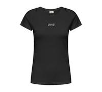 JdY Jdyparis Paris S/S Print Top Jrs Exp, Nero, M Donna