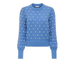 JdY Jdysigrid Life L/S On Puff Pull Knt Noos, Ebb And Flow, S
