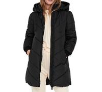 JDY Jdyskylar Padded Hood Jacket Otw Noos, Giacca Donna, Nero, XS