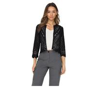 JdY JDYSUN 3/4 Cropped Cardigan Knt, Black, L Donna