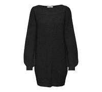 JdY JDYWHITNEY Megan L/S Boat Dress Knt Noos Abito in Maglia, Black/Detail:W Black PLY, XXS Donna
