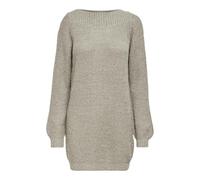 JDY Jdywhitney Megan L/S Boat Dress Knt Noos, Vestito Donna, Grigio (Cement), L