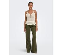 JDY - Jeans a pianta larga color kalamata-Verde XS L30