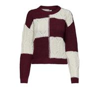 JdY Justy L/S Mix Struc Maglione Knt Noos, Cabernet, XL