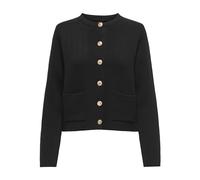 JdY Kim L/S O-Neck Button Cardigan Knt, Nero, L