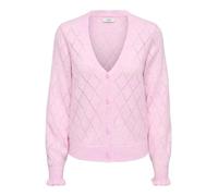 Jdy Letty L/S V-Neck Struc Cardi Knt Noos, Pink Lady, XL