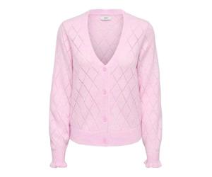 Jdy Letty L/S V-Neck Struc Cardi Knt Noos, Pink Lady, XL