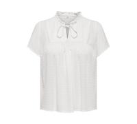 JDY Lima Life S/S Top Wvn Noos Camicia da Donna, Cloud Dancer, 40