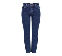 JdY Jdylullu Hwstraight Ank JNS Dark Bl Noos Straight Fit, Blu Jeans Scuro, (L) W x 32L Donna