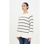 JDY Maglieria e Cardigan Donna Blu Maglia girocollo Maglioncino girocollo con ri