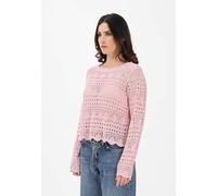 JDY Maglieria e Cardigan Donna Maglia girocollo Maglia traforata rosa da donna