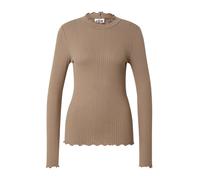 JDY Jdyfransiska L/S Highneck Top Jrs Noos, Maglia manica lunga Donna, Marrone (Walnut), M