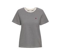 JDY Maglietta 'JDYPISA' nero / bianco Donna JDY M nero / bianco
