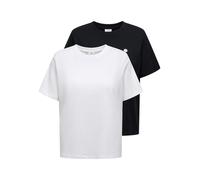 JDY Maglietta 'JDYPisa' nero / bianco Donna JDY S nero / bianco