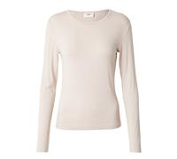 JDY - Top a maniche lunghe color pietra con scollo circolare-Neutro XL