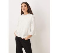 JDY - Maglione a maniche corte bianco 2XL