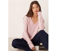 JDY - Maglione color rosa chiaro con scollo a V L