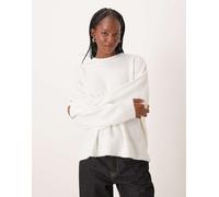 JDY - Maglione con spalle scese bianco XL