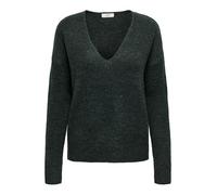 JdY Maglione da Donna Jdyelanora L/S V-Neck Pullo. Knt Noos, Scarab/Dettaglio: mélange, L
